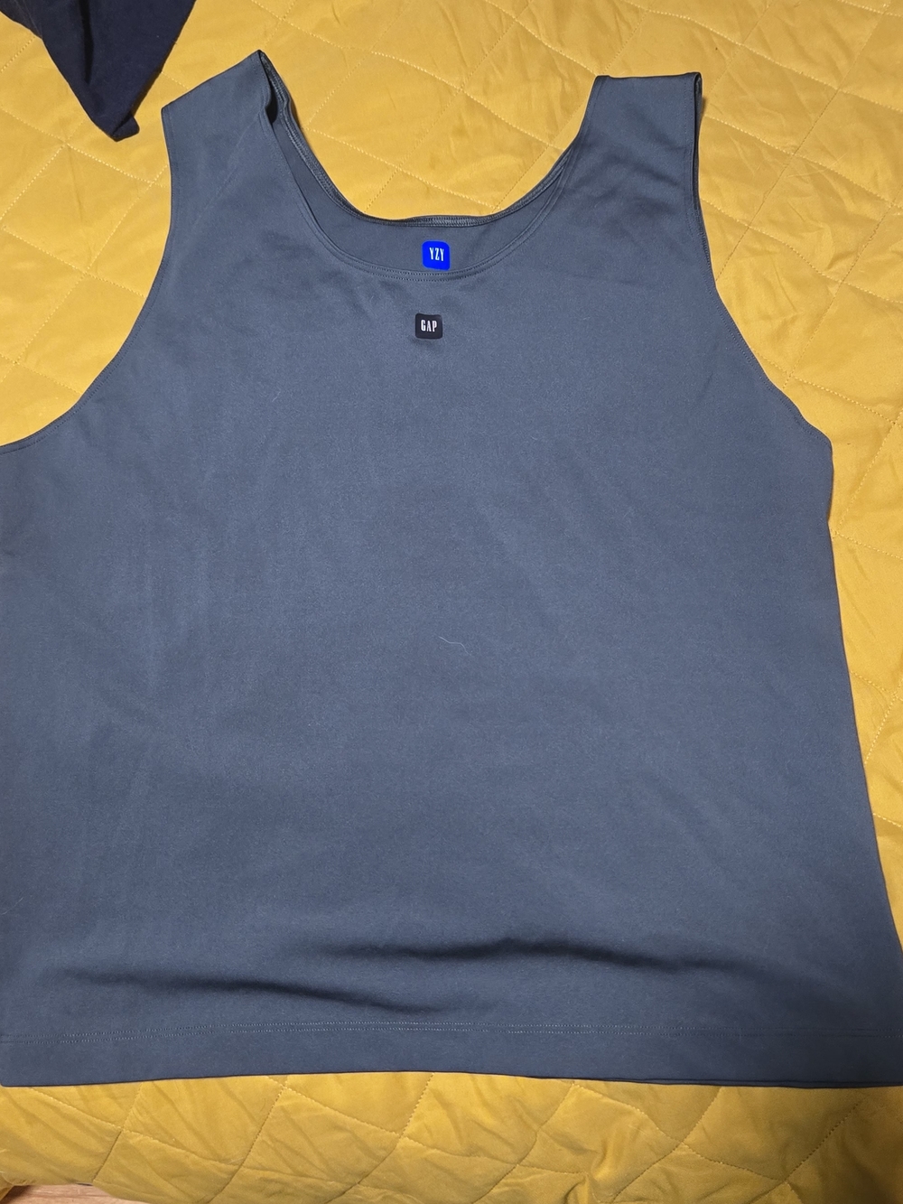 GAP X Yeezy Black Scoop Neck Tank with Gray Size Label